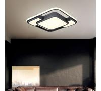 Lampe Design Plafonnier Métal Acrylique Blanc Opale Graphite 1x LED