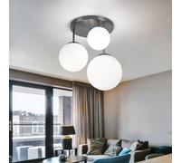 Lampe De Plafond Design En Verre À Boule LED Pour Salon Chambre À Coucher