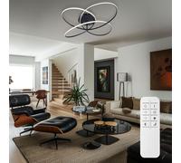Lampe De Plafond Design LED CCT Avec Télécommande Dimmable Chronomètre