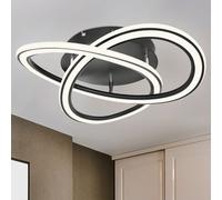 Lampe De Plafond Design LED Noire Mate Pour Salle À Manger Et Salon Avec DIMMER