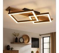 Lampe De Plafond Design Luminaire De Salon LED Cuisine Opale Noir Effet Bois