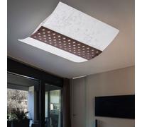 Plafonnier design salon éclairage spot en verre couloir marron clair Philips 332334316 