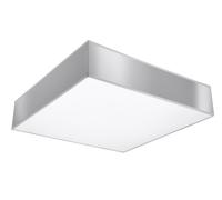 Lampe De Plafond Grise Carrée 55 Cm Large Plate Anti Éblouissement 4x E27