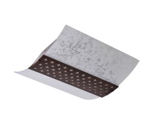 Lampe de plafond lampe de couloir lampe de plafond brun verre lampe de cuisine lampe de salon, métal, 1x E27, LxH 26,4 x 8,9 cm