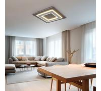 Lampe De Plafond Lampe De Salle À Manger Panneau 1 Flamme Gris Opale LED L 32 Cm