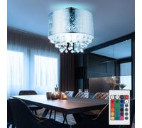 Lampe De Plafond Lampe De Salon Dimmable Avec Télécommande Cristaux LED