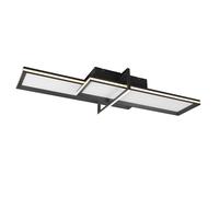 Lampe de plafond Lampe de salon Lampe de salle à manger, métal aluminium anthracite, fonction mémoire, LED 22W 2600Lm blanc chaud 3000K, L 101 cm