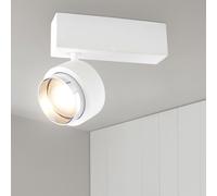 Lampe De Plafond LED Blanche Spot Strahler Chromé Mobile Pour Salle À Manger