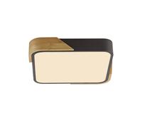 Lampe De Plafond LED En Bois Anti Éblouissement B: 32 Cm Noir 2520 Lm Salon