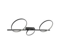 Lampe De Plafond LED En Métal 100 Cm Long 4000 K 1200 Lm Noir Moderne