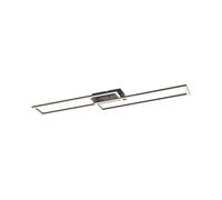 Lampe De Plafond LED Noire 102 Cm Longue Dimmable 3000 K Chaud