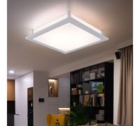 Lampe De Plafond LED Pour Chambre En Verre Carrée