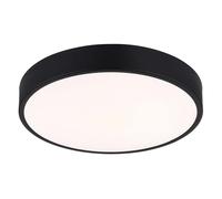 Plafonnier LED lampe de salon métal noir mat CCT circuit D 33,2 cm