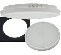 Plafonnier LED avec détecteur de mouvement 26cm IP54 intérieur extérieur - détecteur de présence capteur crépusculaire - 16W 1500Lm 40mm plat - lampe ronde pièce humide capteur radar HF 4000k blanc