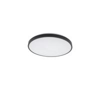 Lampe De Plafond LED Salle De Bain IP44 Métal 4000 K Ø38,5 Cm Plafonnier Noir