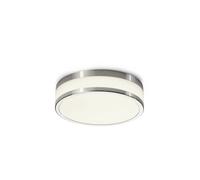 Lampe De Plafond LED Salle De Bain Verre Chrome Blanc Ronde Moderne 4000K IP44