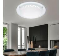 Lampe De Plafond Murale LED 10W 800lm Métal Verre Satiné TRIO