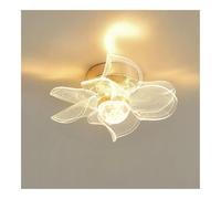 Lampe de Plafond Plafonnier LED Encastré Au Design Moderne Et Créatif en Forme de Feuille Finition Dorée Intensité Variable 3 Couleurs Décoratif pour Couloir Entrée Balcon Chambre (Fleurs)