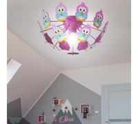 Eglo 95637 Plafonnier, Acier, 60 W, Rose Bonbon