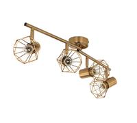 Lampe De Plafond Rétro En Métal Doré Réglable E14 Spot Pour Salon MIA