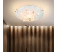 Couvre lampe salon lit chambre lampe chrome décor lignes pierres claires Globo 40402-1