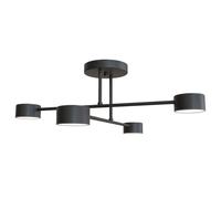 Lampe De Plafond Salle À Manger Noire 4-Flamme GX53 L:60 Cm Applique Accentuée
