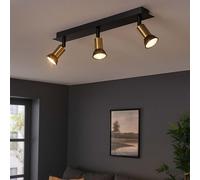 Plafonnier spot spot orientable chambre lumineuse noir or