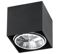 Lampe De Plafond Spot Moderne En Aluminium Noir GELLIA