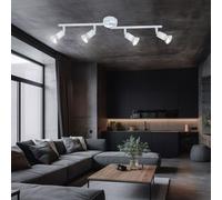 Spot de plafond barre lampe de salon blanche lampe de table à manger spot mobile Globo OLANA 57381-4