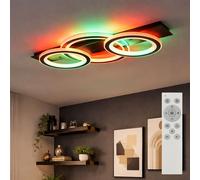 Lampe De Plafond Télécommande Dimmer Effet Arc-En-Ciel RGB LED L 73 Cm