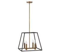 Suspension Plafonnier Lampe Suspendue Acier Bronze D 45,7 CM Salle à Manger