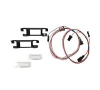 Lampe de plancher à LED rouge bleu blanc avec faisceau de câbles et support Compatible pour VW Passat B8 CC Golf 7 MK7 7.5 Jetta Tiguan MK2(White light a set)