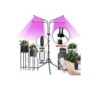 Lampe de Plante Horticole Croissance Floraison Full Spectrum avec trépied, 40W 80 LEDs 4 Heads 3 Mode Lumière pour Plantes d'intérieur