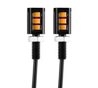 Lampe de Plaque D'immatriculation LED, 2pcs 12V Lampe de Plaque d'immatriculation Universelle Feu Arrière Moto Vis Boulon Balise Lumières pour Moto Vélo Camion RV ATV(Jaune)