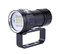 Lampe de Plongée étanche IPX-8 18000lm 500M Phare de Plongée sous-Marine Professionnel Lampes de plongée portables pour les sports sous-marins en plein air Deep Sea Cave