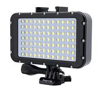 Lampe de plongée sous-marine à LED haute puissance avec 4 modes d'éclairage et 84 LED 2600 mAh batterie 5000 lux pour caméra de sport Accessoires de photographie pour l'action 50 m
