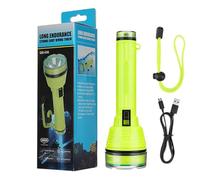 Lampe de plongée sous-marine rechargeable pour la plongée sous-marine, éclairage de sécurité sous- , éclairage de 200 mètres pour crevettes, recherche scientifique