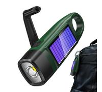 Lampe de poche à énergie solaire | Poignée ergonomique longue portée rechargeable par USB