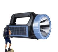 Lampe de poche à main solaire, lampe de poche de survie solaire | Projecteur solaire rechargeable de la torche USB,Spotlight élevé des Lumens, accessoires de camping, lampe de travail imperméable pour