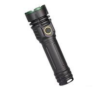 Lampe de poche alimentée par USB-C - Batterie 3000 mAh - Sortie 2000 lumens - Mise au point zoomable et boîtier résistant à la pluie pour les opérations sur le terrain (lampe + 1 batterie)