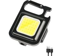 Lampe De Poche Cob 500 Lumens, Rechargeable, Mini Lampe De Poche, 3 Modes D'éclairage Avec Décapsuleur Pour La Pêche, Le Camping