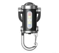 Lampe de poche compacte avec clip ceinture | Batterie rechargeable par USB, indicateur d'état vert/rouge, taille compacte, faisceau lumineux, facile à transporter