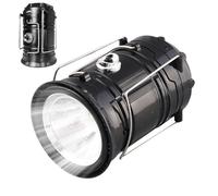 Lampe de poche de camping - Lanterne LED pliable à énergie solaire | Résistante à l'eau - Accessoires de camping électrique - 3 modes d'éclairage - Lanterne de tente pour la randonnée, la pêche