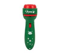 Lampe de poche de Noël pour enfants, projecteur, motifs, arbre de Noël, lampe de poche, projecteur, torche cognitive pour l'heure du coucher, jouets éducatifs précoces pour enfants (Green, One Size)
