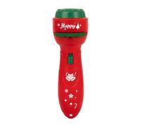 Lampe de poche de Noël pour enfants, projecteur, motifs, arbre de Noël, lampe de poche, projecteur, torche cognitive pour l'heure du coucher, jouets éducatifs précoces pour enfants (Red, One Size)