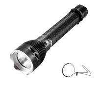 Lampe de poche de plongée en alliage d'aluminium avec poignée texturée, bouton latéral pour éclairage sous-marin, lampe de recherche de nuit, lampe de recherche sous-marine, lumière de main basse