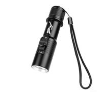 Lampe de poche de plongée zoomable, avec deux sources de lumière et un faisceau puissant, pour diverses conditions (C)