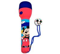 Lampe de poche - DISNEY - Mickey - 11 x 21 cm - Rouge/Bleu - LED - Junior