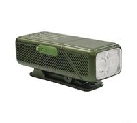 Lampe de poche EDC rechargeable avec 200 lumens, 10 modes, base magnétique et tête rotative à 90 °, étanche et portable pour le camping et la course à pied (vert kaki)