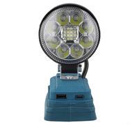 Lampe de poche électrique de 7,6 cm avec fonction de banque d'alimentation USB pour les besoins de charge de batterie Bosch LiIon (B)